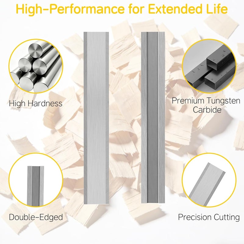 Onemake 1-1/2" Replacement Premium Ergonomic Carbide Scraper Blades - Extend Your Tool's Life - Fits Heavy-Duty Scraper for Scraping Paint, Glue, Rust, Stains, Putty on Wood, Metal, Glass (1-Pack) - Image 3
